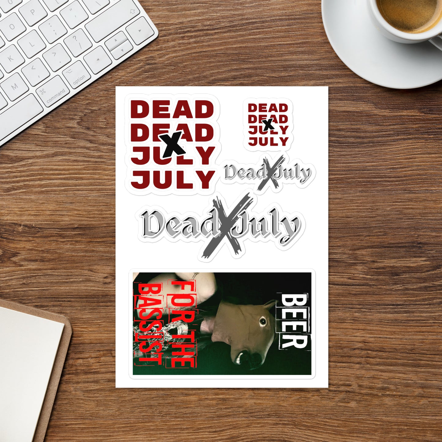 Dead By July Sticker Sheet